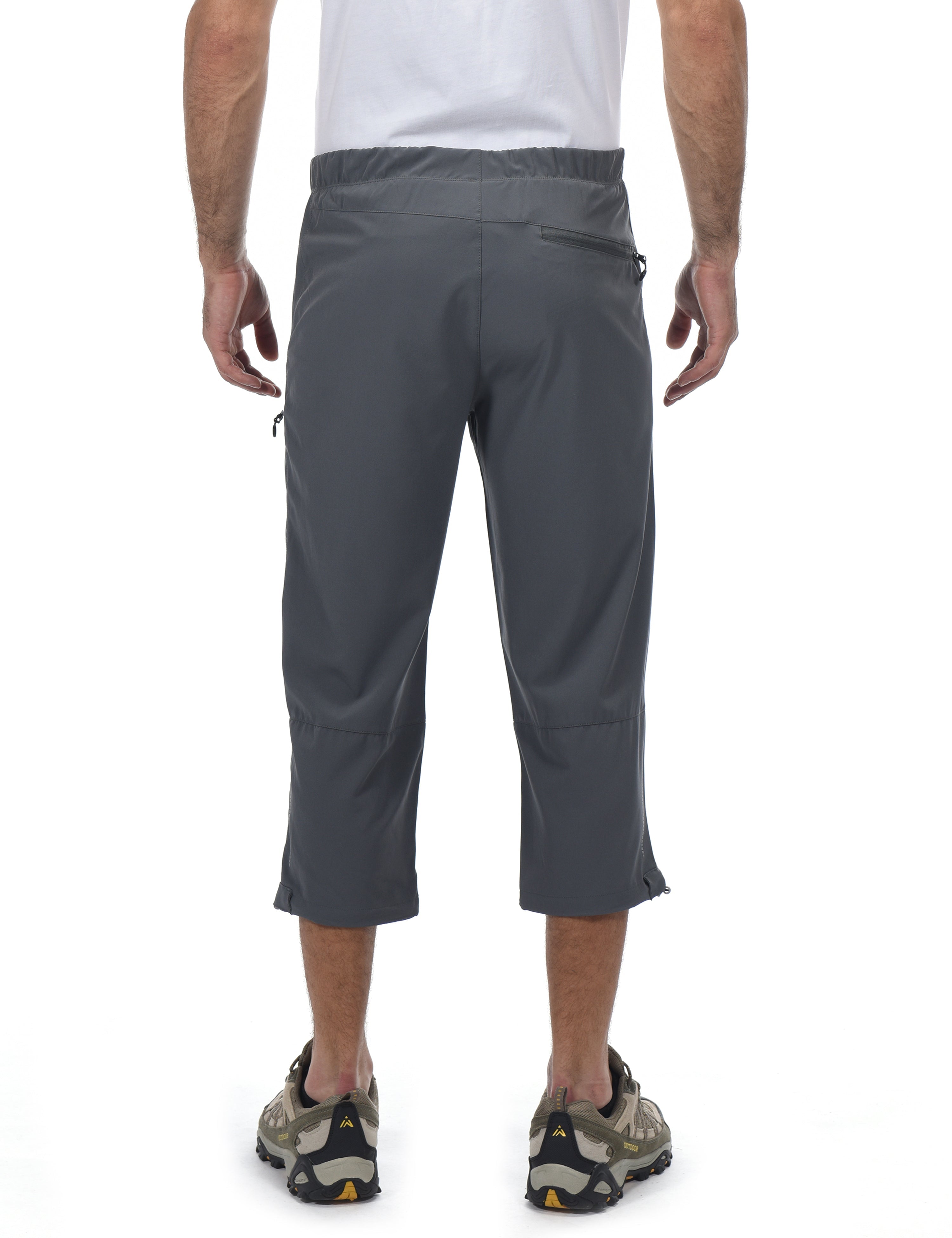 Men's Quick Dry 3/4 Pants Capri Lightweight Hiking  Shorts YZF US-DK